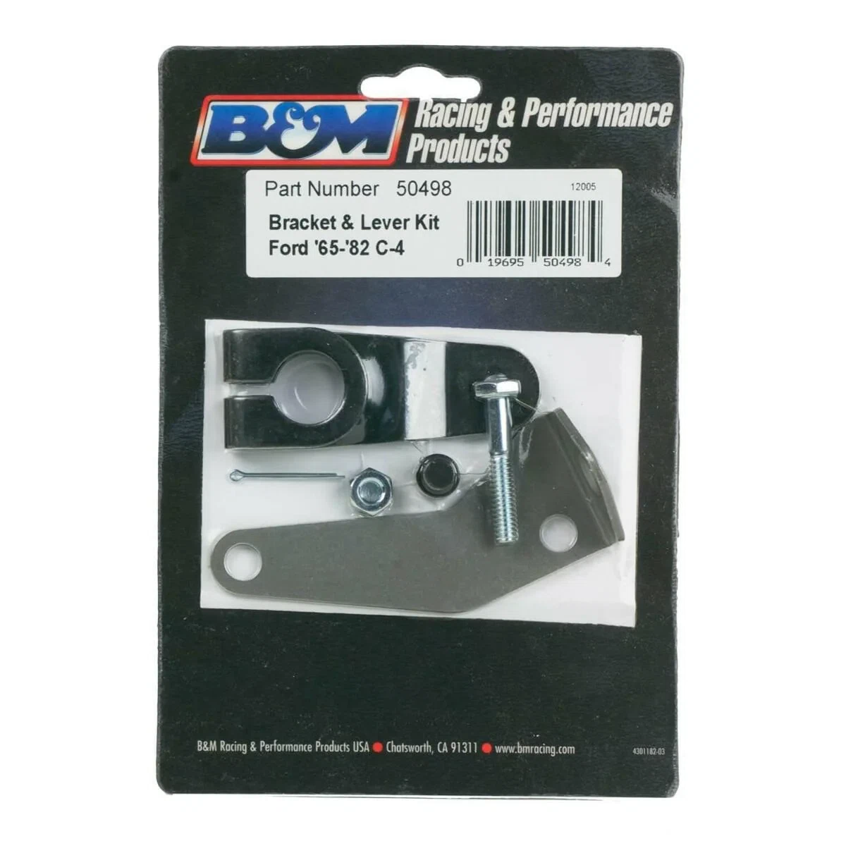 B&M Cable Bracket & Shift Lever Kit - Ford - 50498